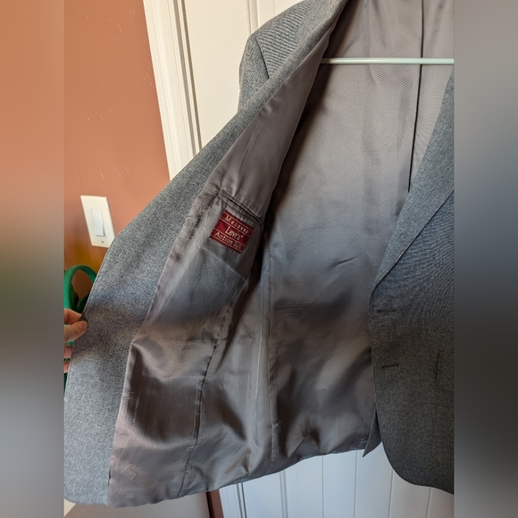 Vintage Levi Action Suit Blazer Men's 36R Gray - Picture 3 of 7